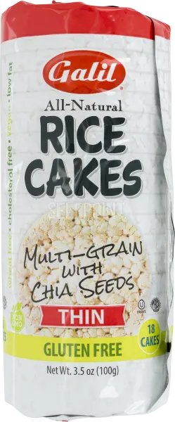 Gluten Free Multigrain with Chia Seeds Thin Rice Cakes 18 ct