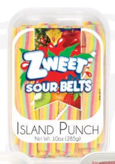 Zweet Belt Island Punch Sour Candy