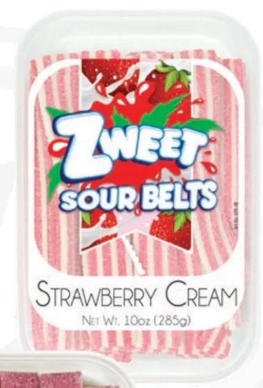 Sour Belts Strawberry Cream