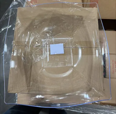 128 oz Clear Square Bowl