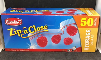 Zip n Close Quart Storage Bags