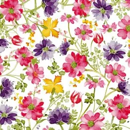 Dining Collection Lunch Napkins Flowers #9