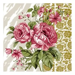 Lunch Napkins Flowers #11