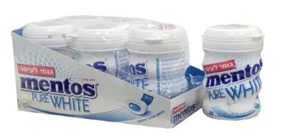 Mentos Sugar Free Chewing Gum Pure White 60g
