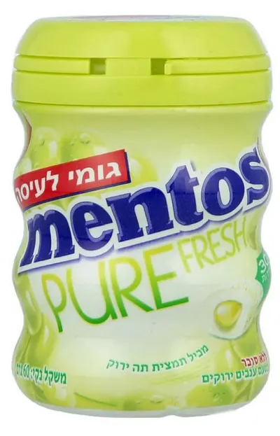 Mentos Pure Gum Green Grape 40 ct