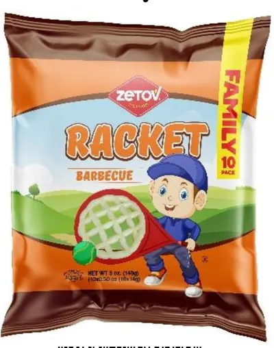 Racket BBQ Snack 10 pk