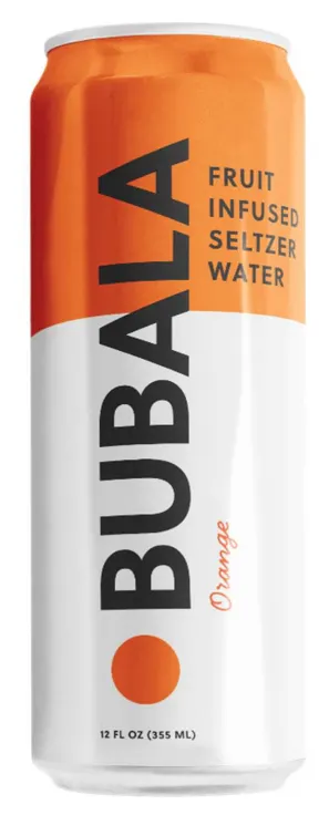 Orange Fruit Infused Seltzer Water