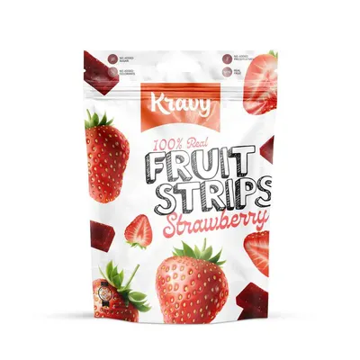 100% Strawberry Real Fruit Strips