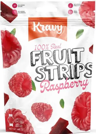 100% Real Raspberry Fruit Strips