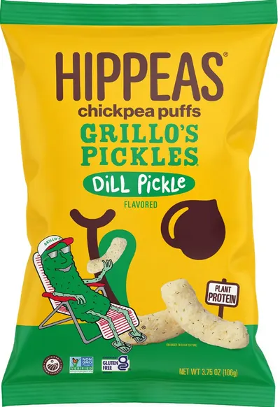 Dill Pickle Flavored Chickpea Puff
