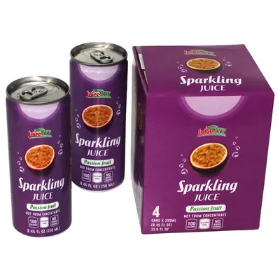 Passion Fruit Sparkling Juice Cans 4 pk