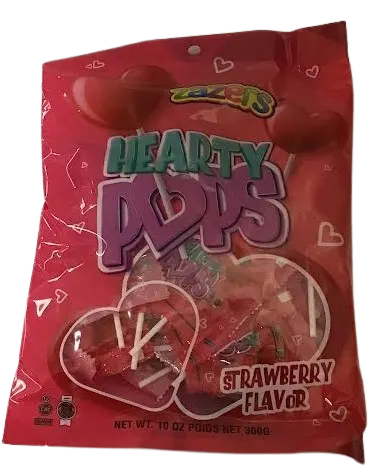 Hearty Strawberry Flavor Lollipops
