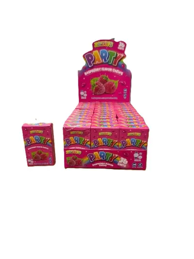 Party Raspberry Flavor Chewy Candy