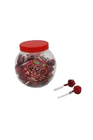 Cherry Flavor Ball Lollipops 35 ct