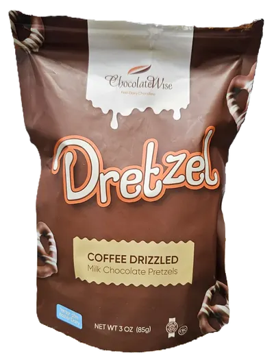 Dretzel Coffee Drizzled Milk Chocolate Pretzels