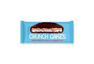 Crunch Rice Cake Snack w/ Strawberry Filling