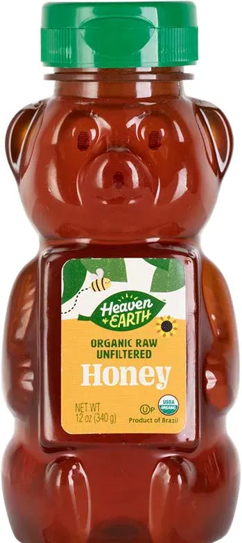 Organic Raw Unfiltered Honey Bear