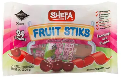 Mini Cherry Fruit Stiks 24 Pk