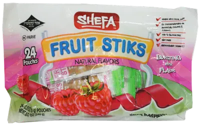 Mini Raspberry Fruit Stiks 24 Pk