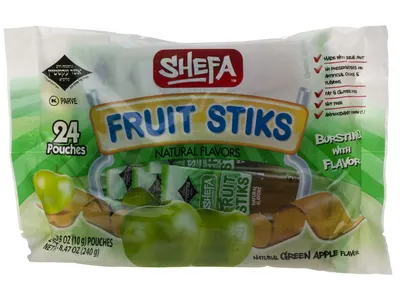 Mini Green Apple Fruit Stiks 24 Pk