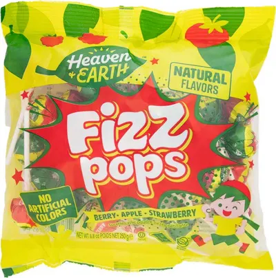Berry Apple Strawberry Fizz Pops