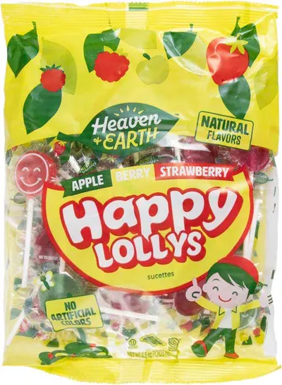 Apple Berry Strawberry Happy Lollies