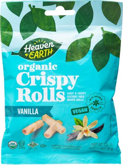 Vegan Vanilla Crispy Wafer Rolls