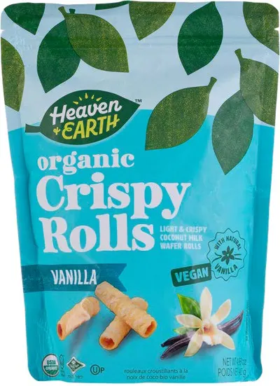 Vegan Vanilla Crispy Wafer Rolls