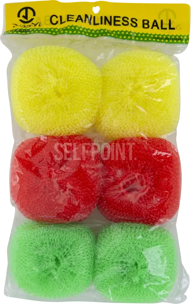 Plastic Scourers Colored