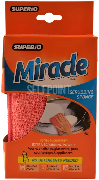 Miracle Scrubbing Sponge Red