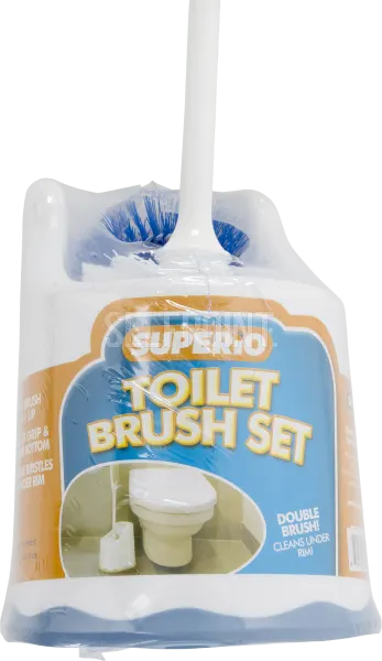 White Toilet Brush Set