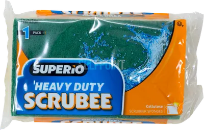 Cellulose Sponge W/ Scrubber