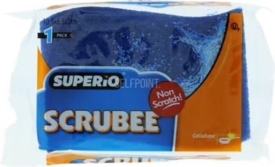 Cellulose Sponge Non Scratch Blue