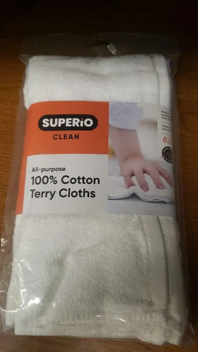 All Purpose Cotton Terry Cloths 6 ct