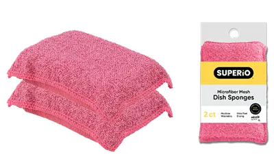 Microfiber Mesh Dish Sponges 2 ct