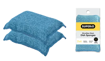 Microfiber Mesh Dish Sponges 2 ct