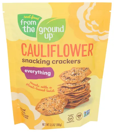 Everything Cauliflower Snacking Crackers