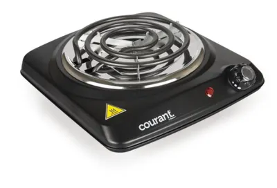 Electric Single Burner Black