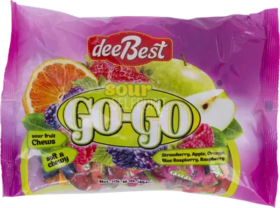 Go Go Assorted Sour Fruit Chews