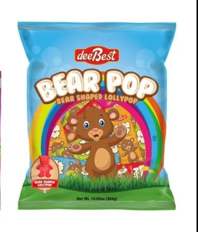 Bear Shaped Lollypops
