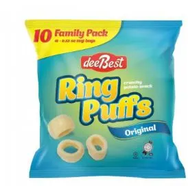 Original Ring Puffs Crunchy Potato Snack 10 pk