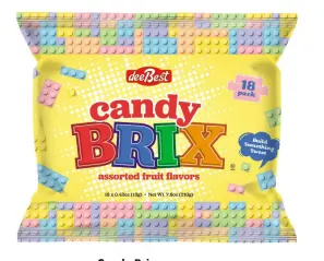 Candy Brix Assorted Fruit Flavors 18 pk