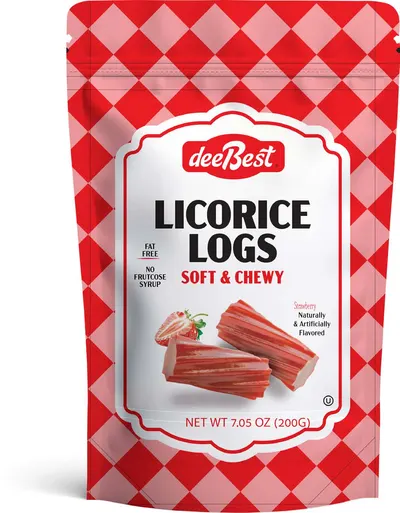 Soft & Chewy Strawberry Licorice Logs