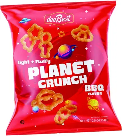 Planet Crunch BBQ Flavored Snack