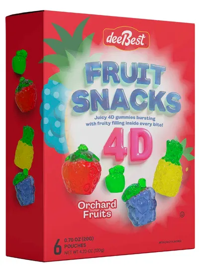 4D Orchard Fruits Fruit Snacks Pouches 6 ct