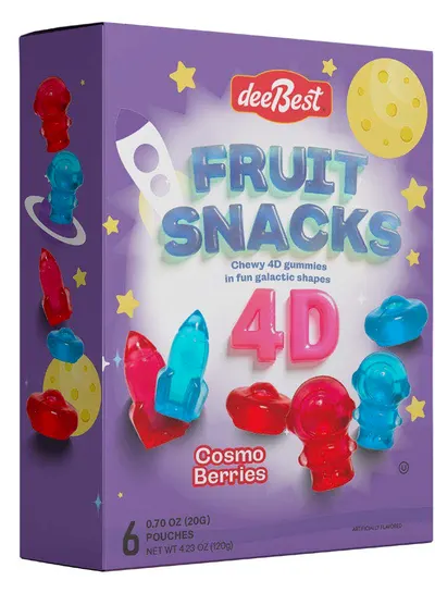 4D Cosmo Berries Fruit Snacks Candy 6 ct