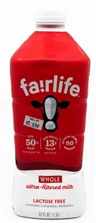 Lactose Free Whole Ultra Filtered Milk