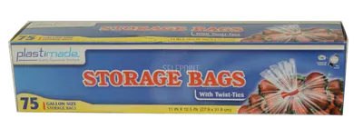 Storage Bags With Twist Ties Gallon Size