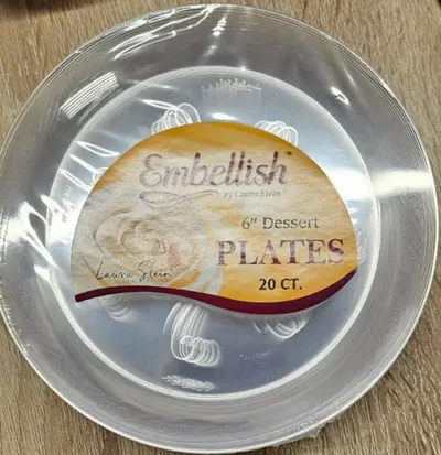 "Clear Hard Plates 7"""""