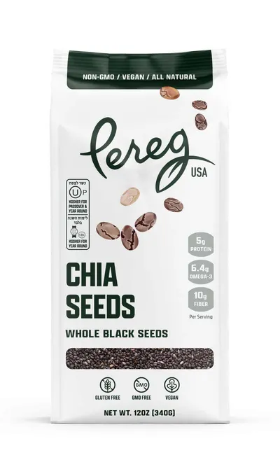 Vegan Whole Black Chia Seeds [KFP]